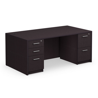 At Work Double Pedestal Desk - 66