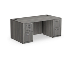 Mod L-Shaped Workstation w/ Hutch - 84
