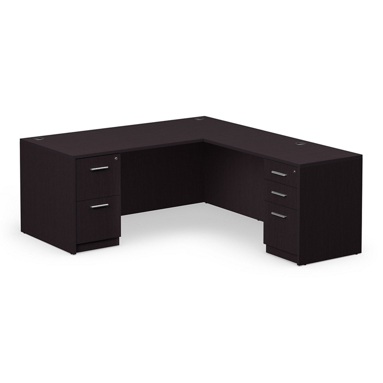 L-Shaped Corner Desk - 66" Black Computer Gaming Workstation Office Table By SEGAWE