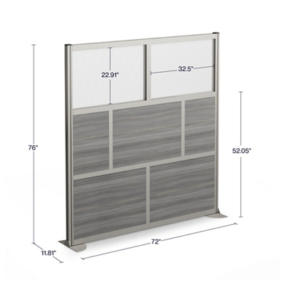 At Work Mobile Room Divider - 72