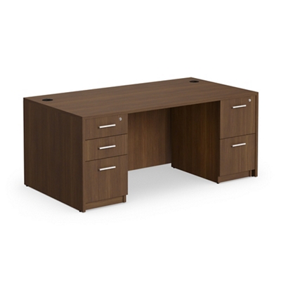 At Work Double Pedestal Desk - 71