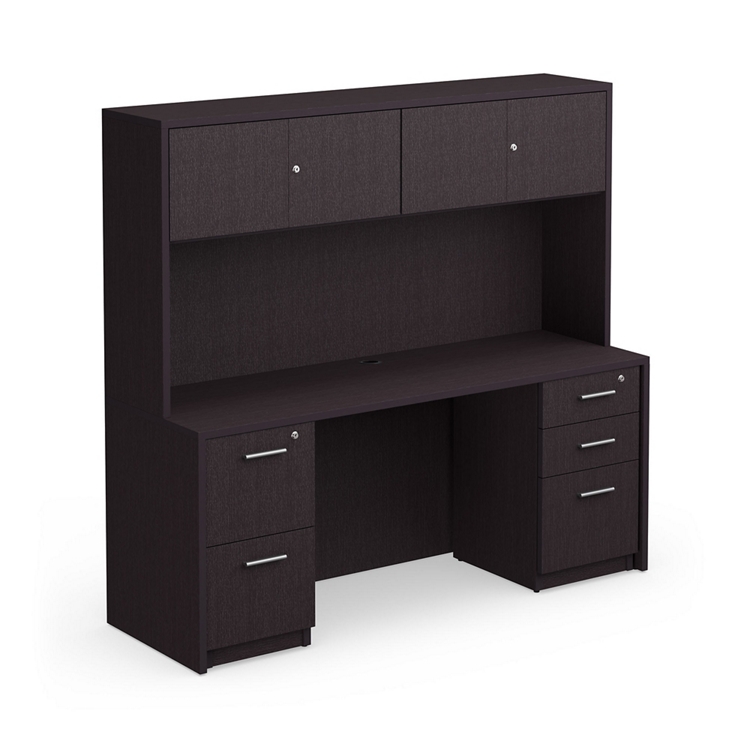 At Work Credenza and Hutch Set 71