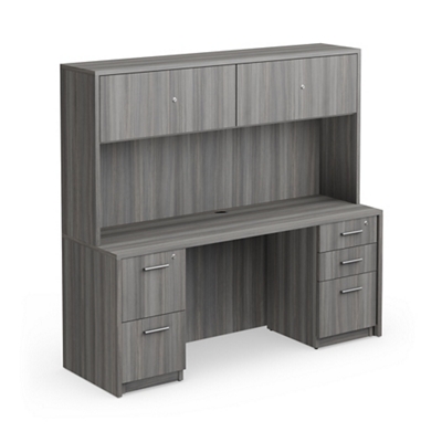 At Work Credenza and Hutch Set 71