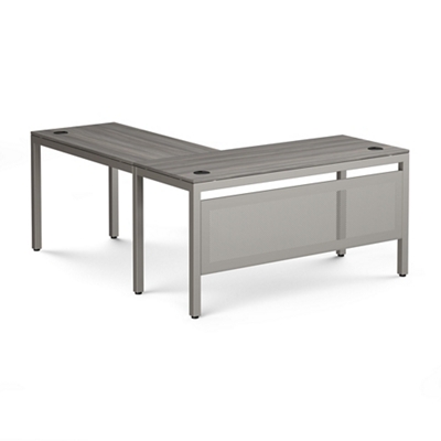 At Work Reversible L-Shaped Desk w/ Mod Panel - 60