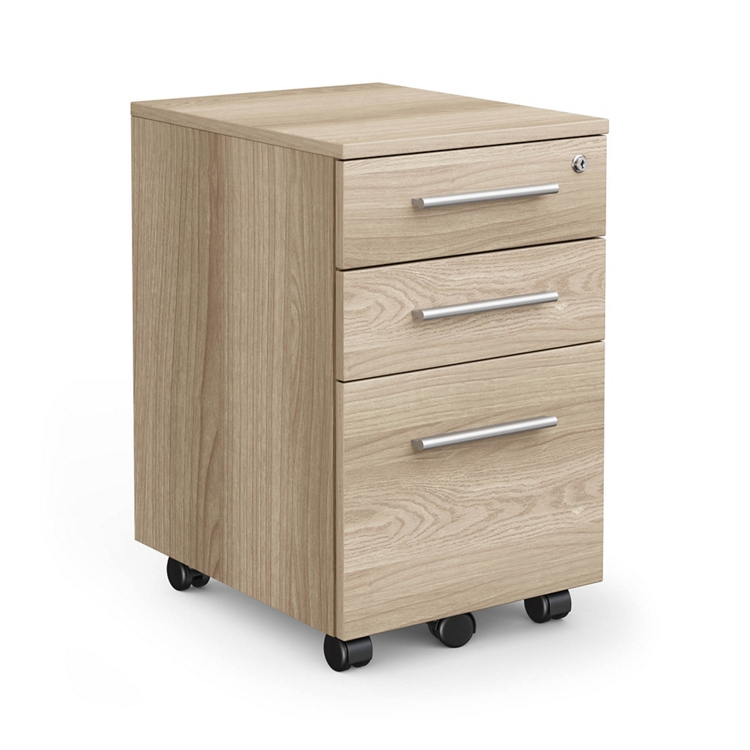 At Work 3 Drawer Mobile File Pedestal - 17