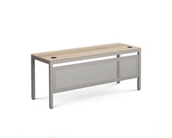 Via U-Shaped Desk with Hutch and Pedestals - 60