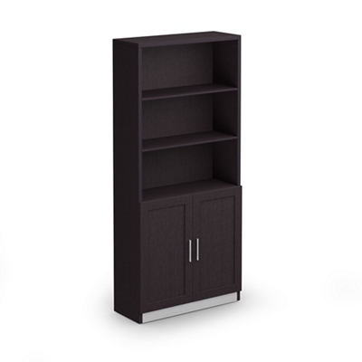 At Work 5 Shelf Bookcase with Doors - 32