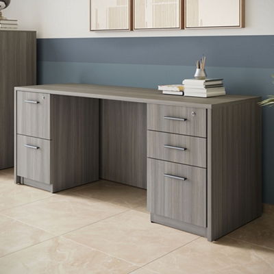At Work Double Pedestal Credenza - Thumbnail 4