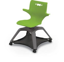Hard Caster Chair with Arms