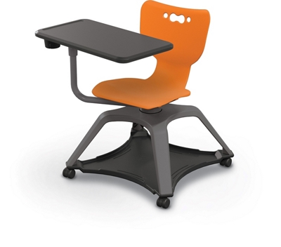 Soft Caster Tablet Chair