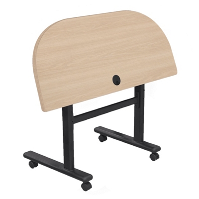 Height Adjustable Flippers Half Moon Mobile Flipper Table - 48