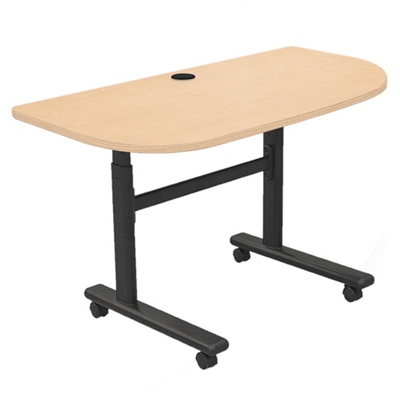 GEEKFIELD MIL KHAKI × SC SLIDE TOP TABLE Height Adjustable Flippers Half Moon Mobile Flipper Table - 48
