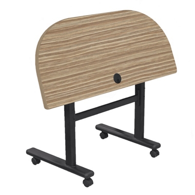 Height Adjustable Flippers Half Moon Mobile Flipper Table - 48