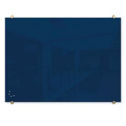 Magnetic Glass Board  with Brass Mounts 3'H x 4'W