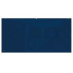 Magnetic Glass Board  with Brass Mounts 4'H x 8'W