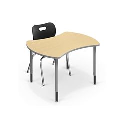Small Curved Desk - 32.7"D x 41.7"W