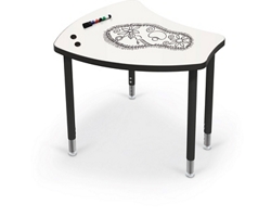 Porcelain Steel Dry Erase Desk