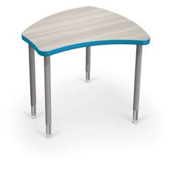 Adjustable Height Desk with Colored Edge Banding - 30"W