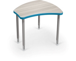 Adjustable Height Desk with Colored Edge Banding - 30"W