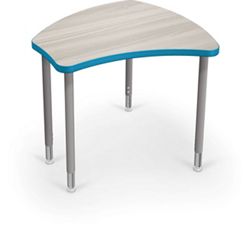 Adjustable Height Desk with Colored Edge Banding - 30"W