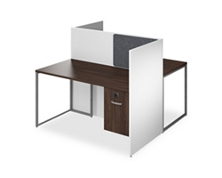 Tetrised 2-Person Workstation - 60