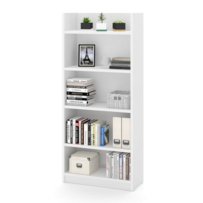 Pro Linea Five Shelf Open Bookcase with Adjustable Shelving - 68"W