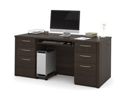Embassy Computer Credenza Desk with Keyboard Tray - 66"W