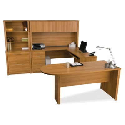 Peninsula Desk Office Suite By Bestar Office Furniture Nbf Com