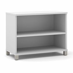 Pro Linea Two Shelf Bookcase with Adjustable Shelf and Finished Back