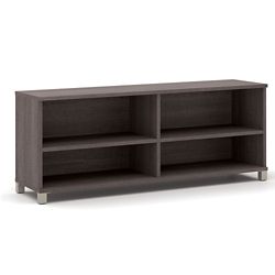 Pro Linea Modern Four Shelf Open Storage Credenza - 71.1"W
