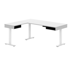 Pro Vega Reversible L-Desk with Motorized Adjustable Height Controls