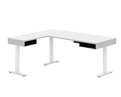 Pro Vega Reversible L-Desk with Motorized Adjustable Height Controls