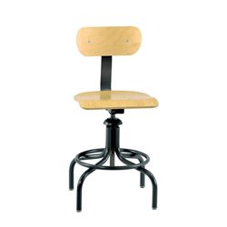 Height Adjustable Maple Plywood Chair with Footrest- 20"-28"H