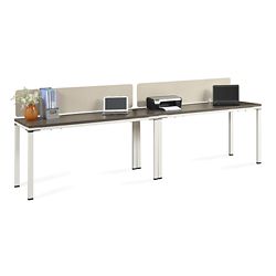 Element Two Benched 59"W Desks with Desktop Dividers