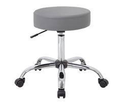 Medical/Spa Adjustable Stool with Backrest