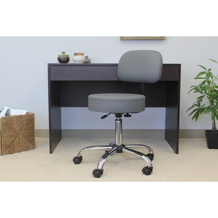 Medical/Spa Adjustable Stool with Backrest