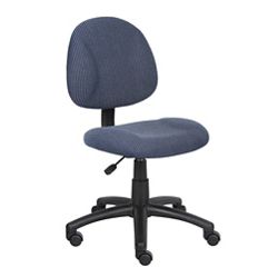Tweed Fabric Armless Task Chair