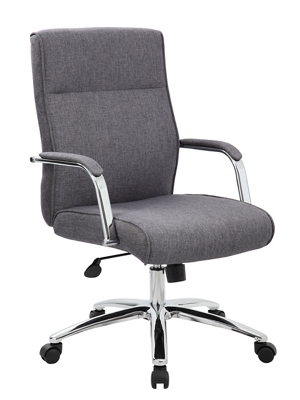 Executive Fabric High Back Chair with Lumbar Support