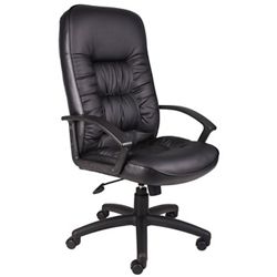 Burke Executive High Back Adjustable Chair in Bonded Leather
