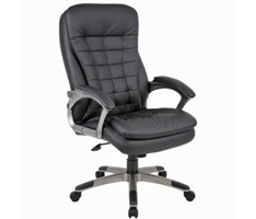Executive Seating High Back Chair with Pillow Top and Adjustable Seat