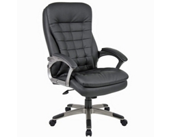 Executive Seating High Back Chair with Pillow Top and Adjustable Seat