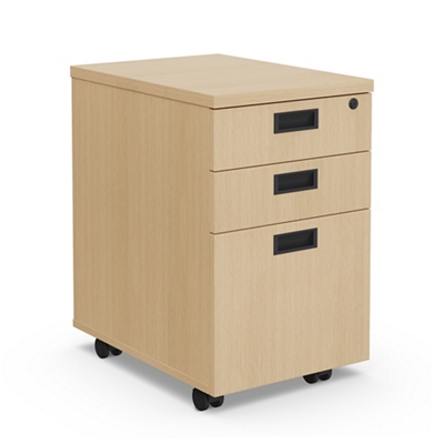 Holloway 3-Drawer Mobile File Pedestal – 15.5”Wx22”D