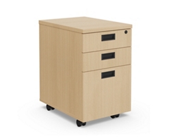 Holloway 3-Drawer Mobile File Pedestal – 15.5”Wx22”D