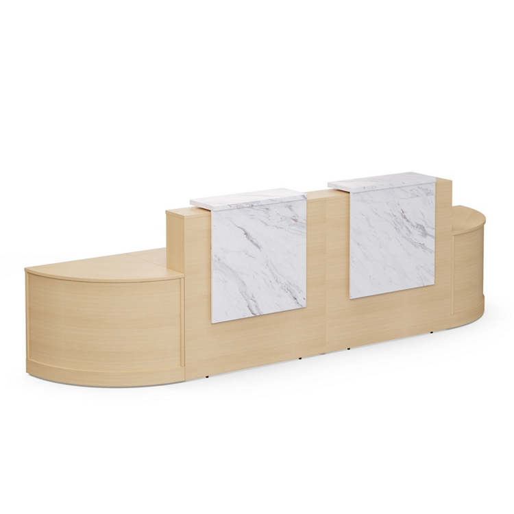 Holloway Double Reception Desk w/ 2 Curved Returns – 157