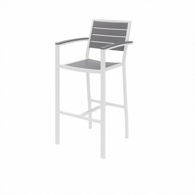 Eveleen Outdoor Barstool with Arms