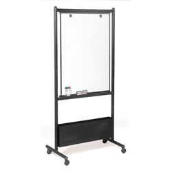 Double Sided Adjustable Height Magnetic Porcelain Dry Erase Easel