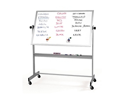 Porcelain Reversible White/White Board 30"x40"