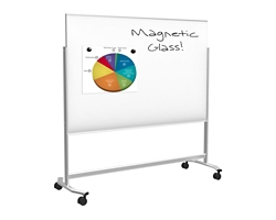 Mobile Magnetic Glass Whiteboard 6" x 4"