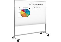 Mobile Magnetic Glass Whiteboard 6" x 4"