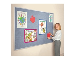 Vin-Tak Tackboard with Aluminum Trim 4'Wx3'H